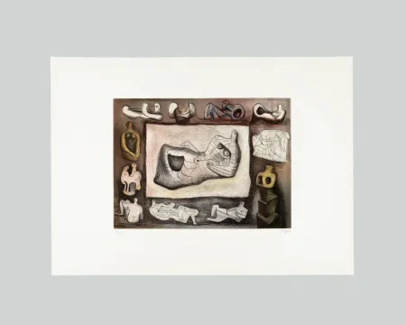 Grabado Moore - Sculptural ideas (tav. 5)
