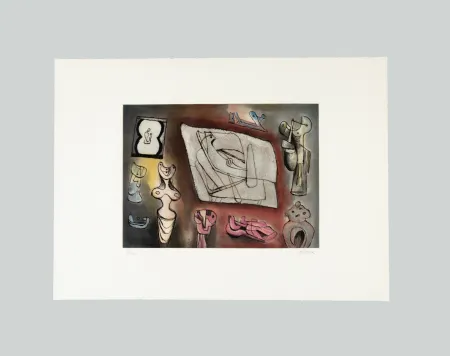 Grabado Moore - Sculptural ideas (tav. 7)