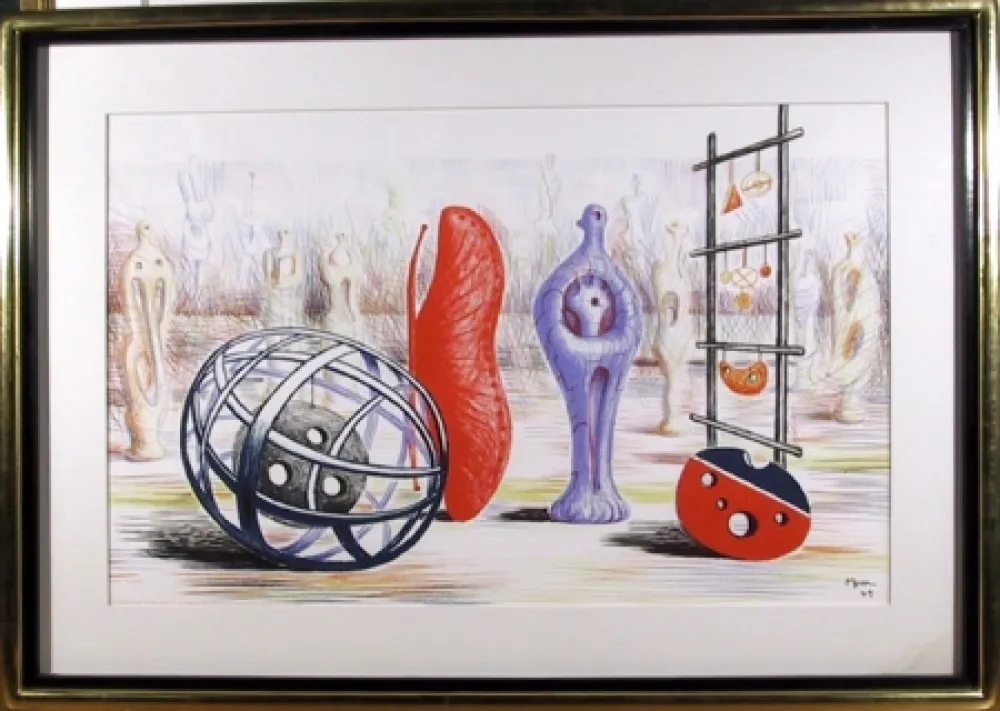 Litografía Moore - Sculptural Objects