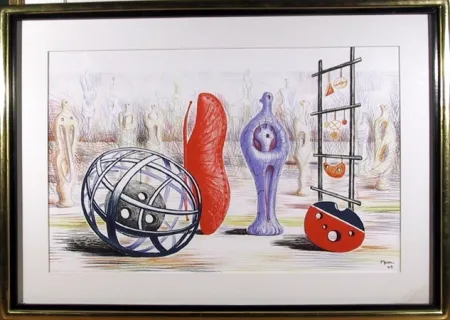 Litografía Moore - Sculptural Objects