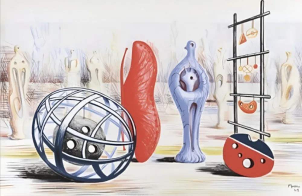 Litografía Moore - Scultpural Objects School