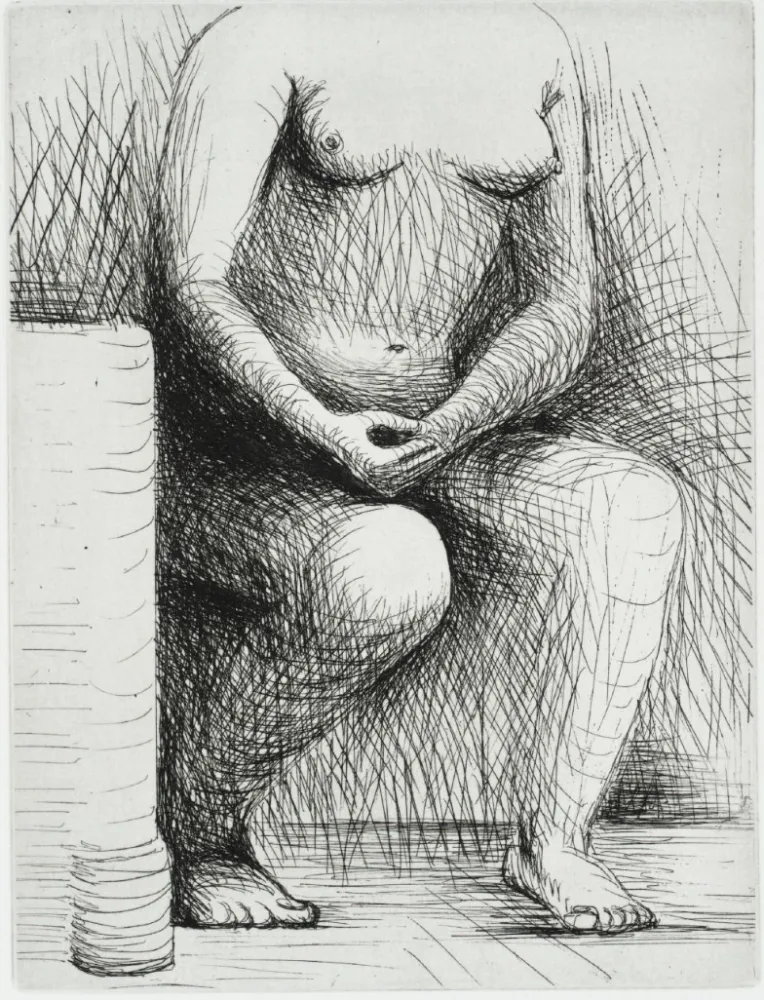 Grabado Moore - Seated Figure