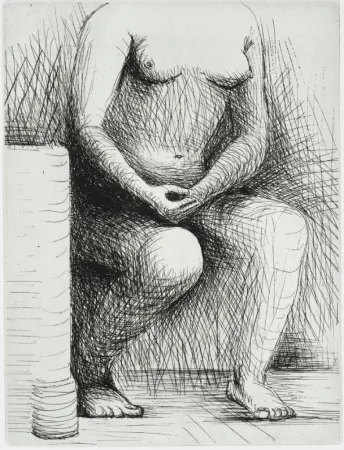 Grabado Moore - Seated Figure