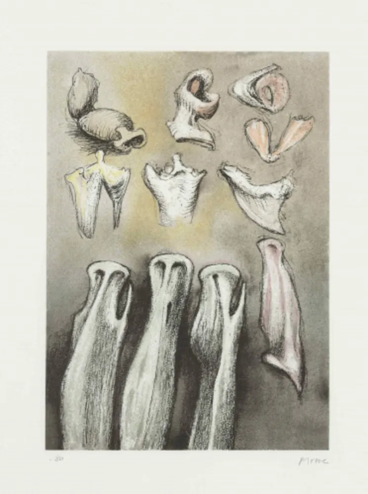 Litografía Moore - Three Sisters (C. 621)