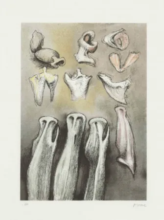 Litografía Moore - Three Sisters (C. 621)