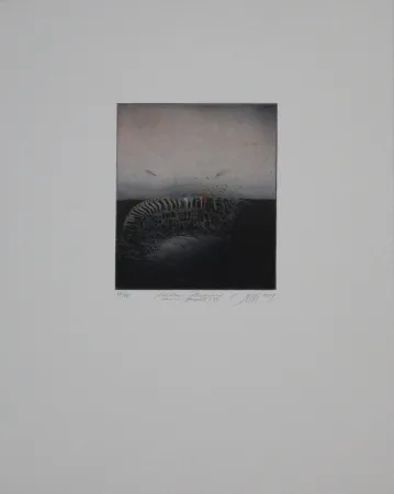 Aguafuerte Y Aguatinta Mordstein - Aus dem Totenbuch einer Stadt, 3 / From a City's Book of the Dead, 3