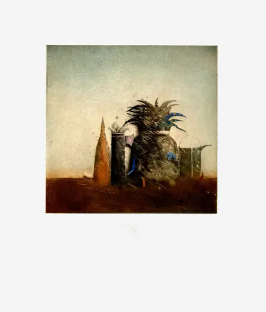 Aguafuerte Y Aguatinta Mordstein - Stilleben / Still Life