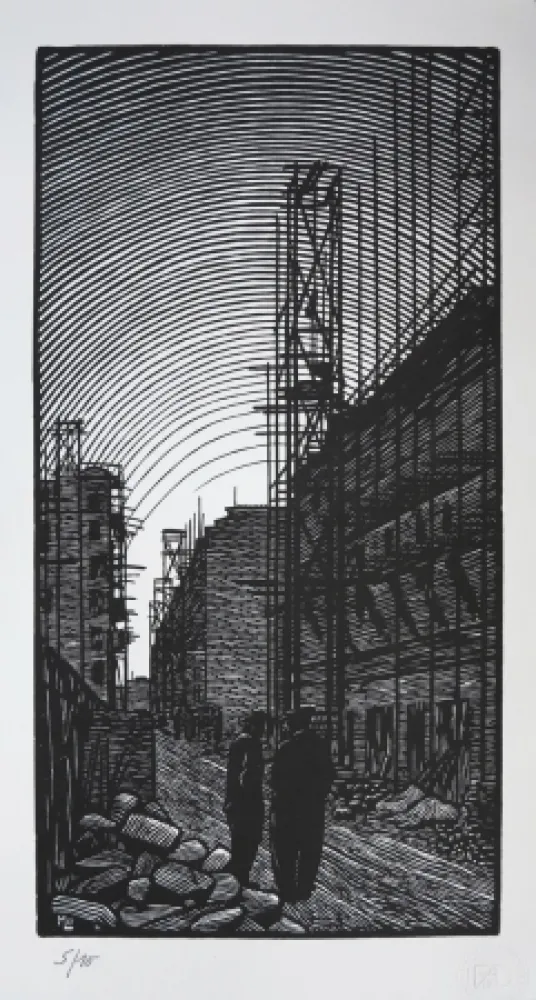 Grabado En Madera Moreau - Ateliers de Montreuil - Montreuil City / Plant - France 1912