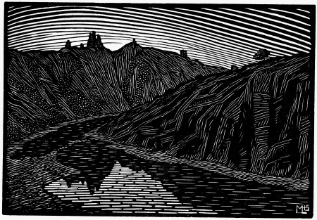 Grabado En Madera Moreau - LA RIVIERE (Bretagne) / THE RIVER (Bretagne - France) - Gravure s/bois / Woodcut - 1912