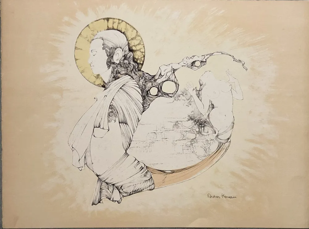 Litografía Moreau - L'Amour