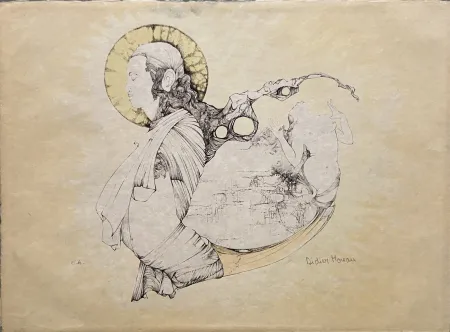 Litografía Moreau - L'Amour