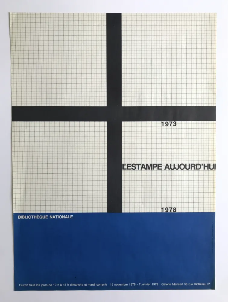 Cartel Morellet - Bibliothèque nationale / L'estampe aujourd'hui : 1973-1978