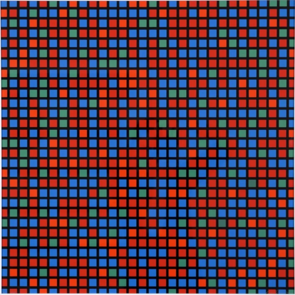 Múltiple Morellet - Chartres bleu rouge