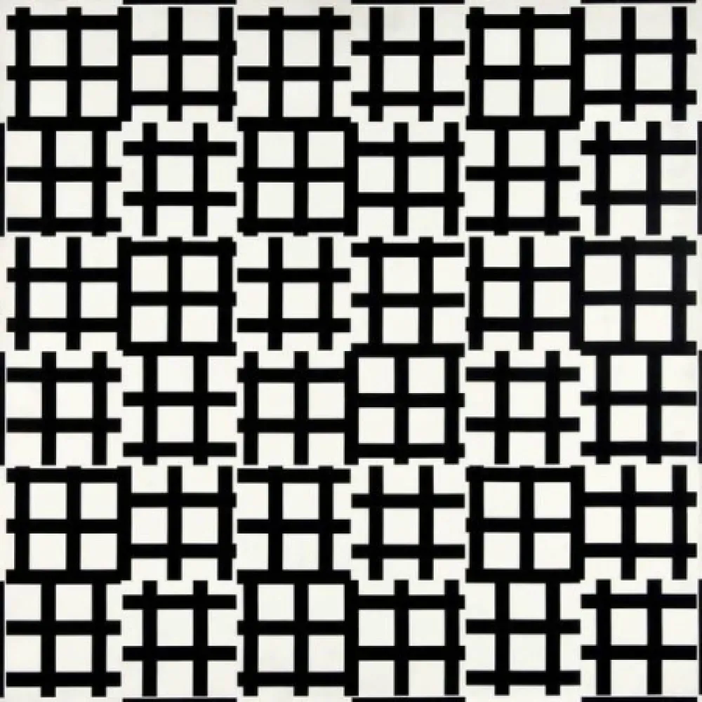 Litografía Morellet - Grand tirets 0° 90°