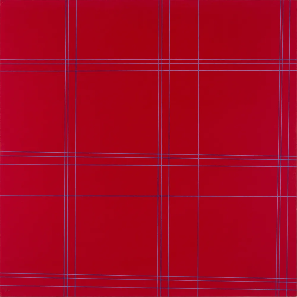 Litografía Morellet - TWO PATTERNS OF PERPENDICULAR LINES - EXACTA FROM CONSTRUCTIVISM TO SYSTEMATIC ART 1918-1985