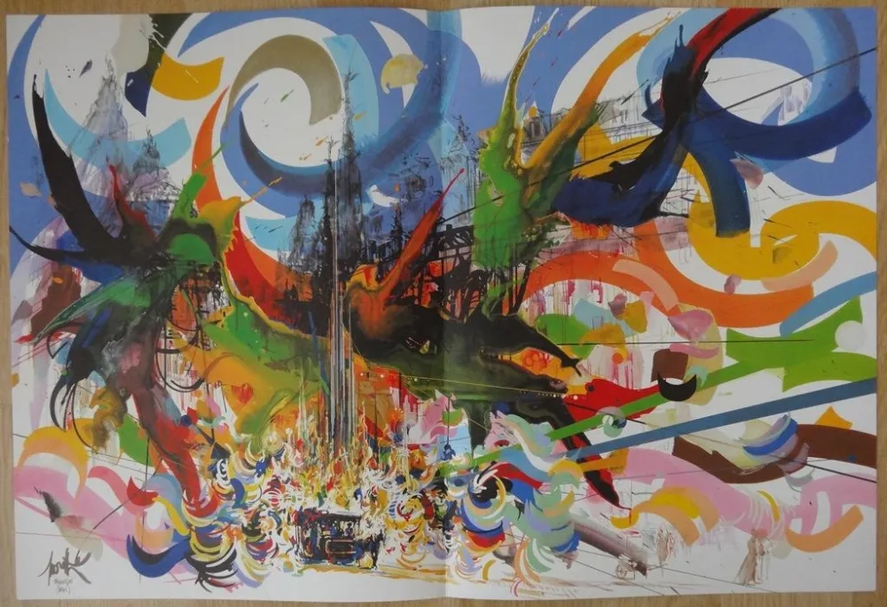 Litografía Moretti - Brel bruxelles