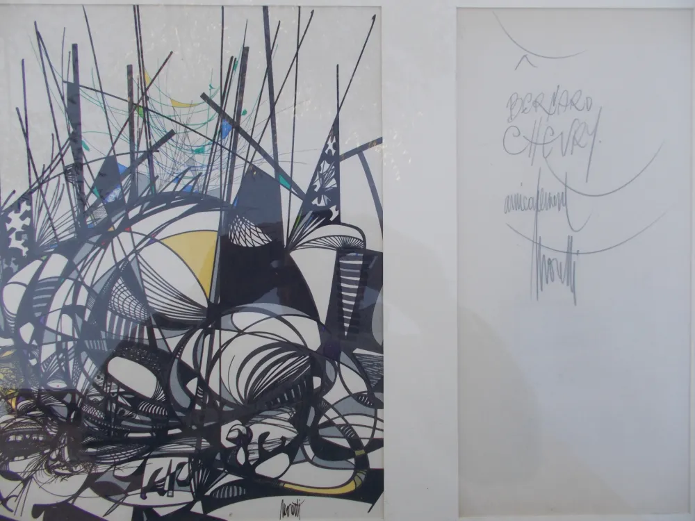 Litografía Moretti - Le champ des sphères