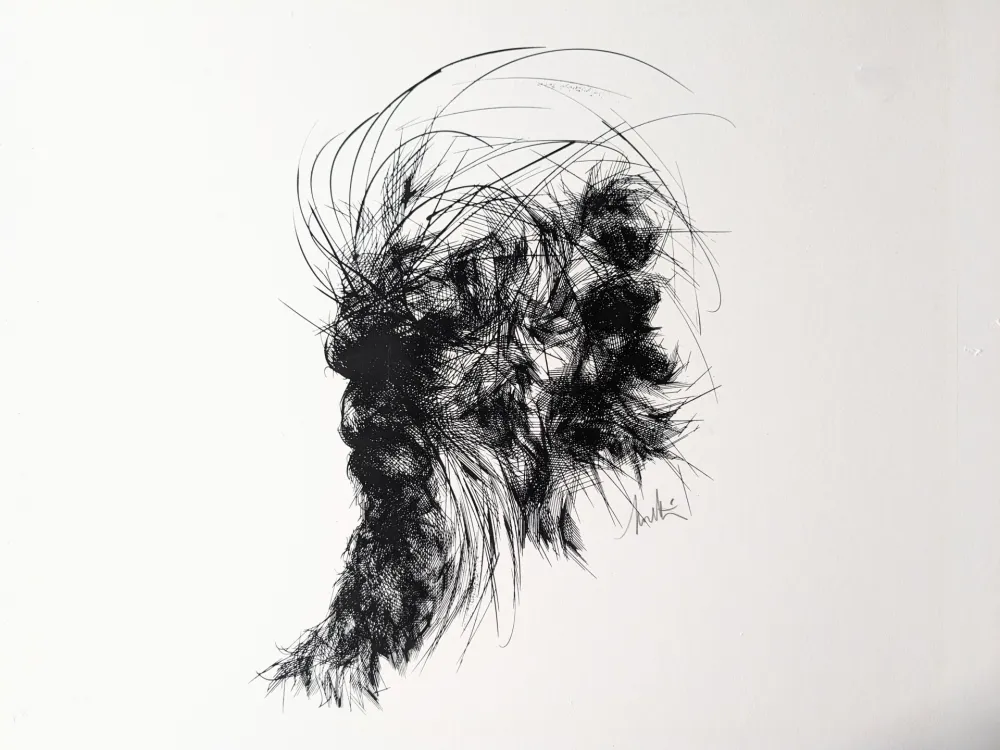 Litografía Moretti - Raymond MORETTI (1931-2015), Moise Exode 2:2, Lithograph E.A, 1983