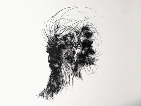 Litografía Moretti - Raymond MORETTI (1931-2015), Moise Exode 2:2, Lithograph E.A, 1983