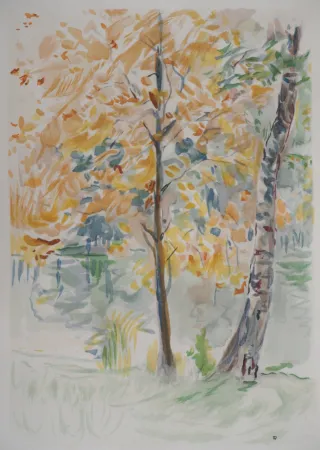 Litografía Morisot - Automne