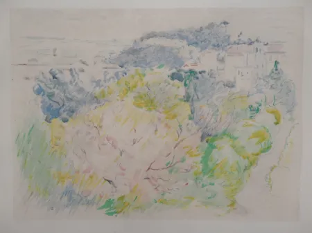 Litografía Morisot -  Nice, le Château de Cimiez