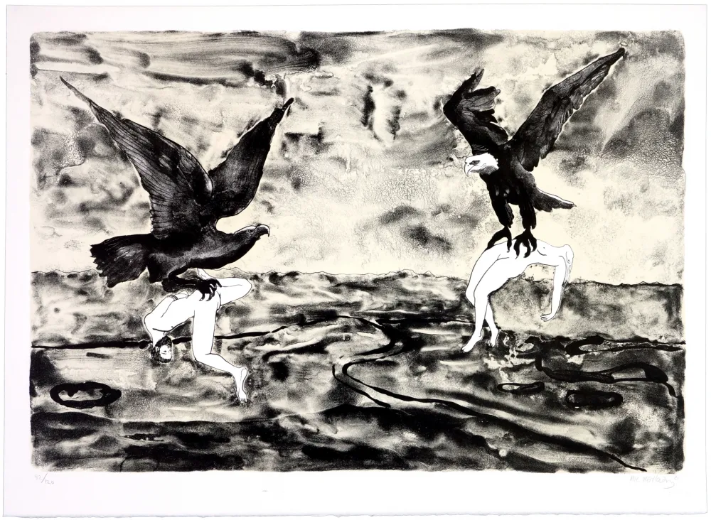 Litografía Mørkeberg - Sans titre 