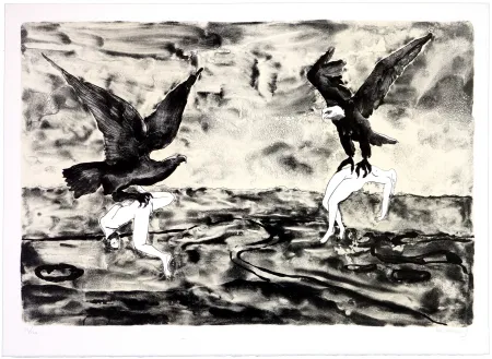 Litografía Mørkeberg - Sans titre 