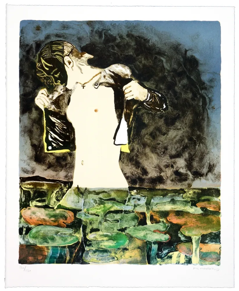 Litografía Mørkeberg - Sans Titre