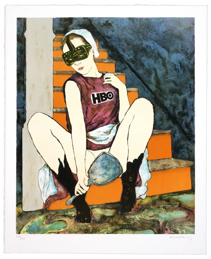 Litografía Mørkeberg - Sans titre