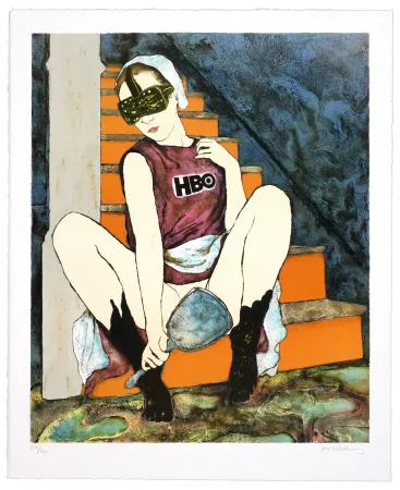 Litografía Mørkeberg - Sans titre