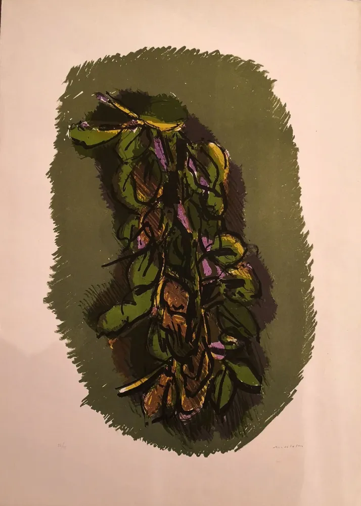 Litografía Morlotti - Foglie