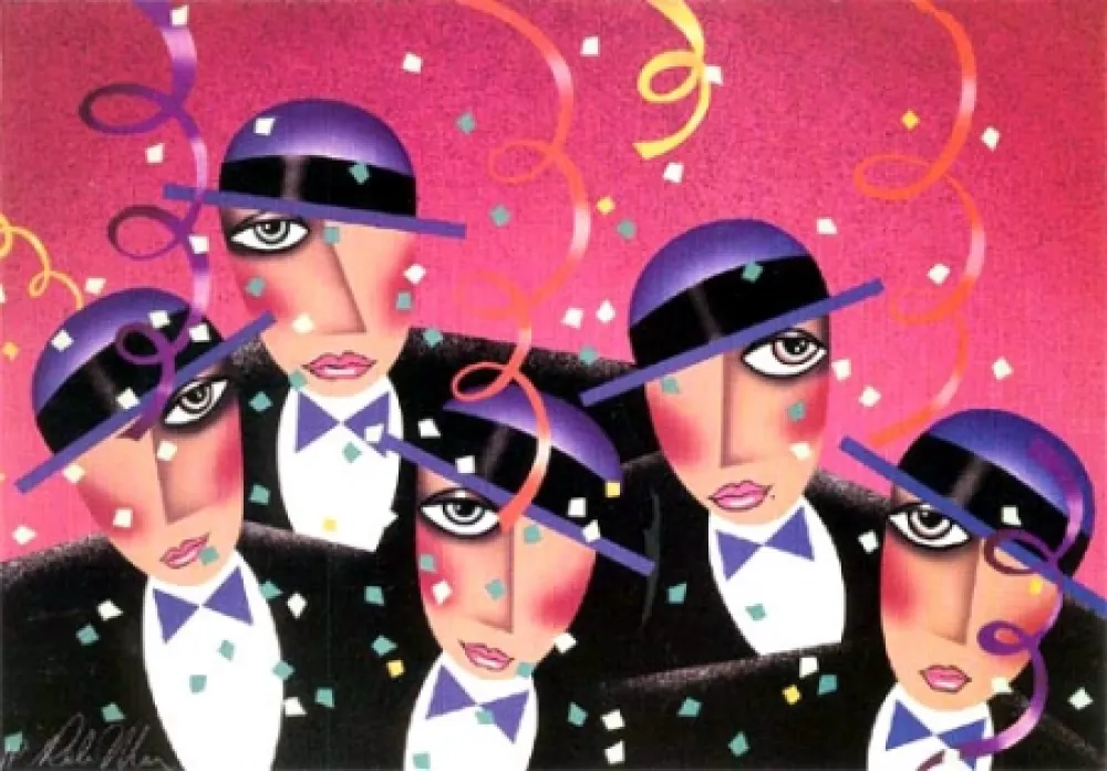 Litografía Morris - Cast Party