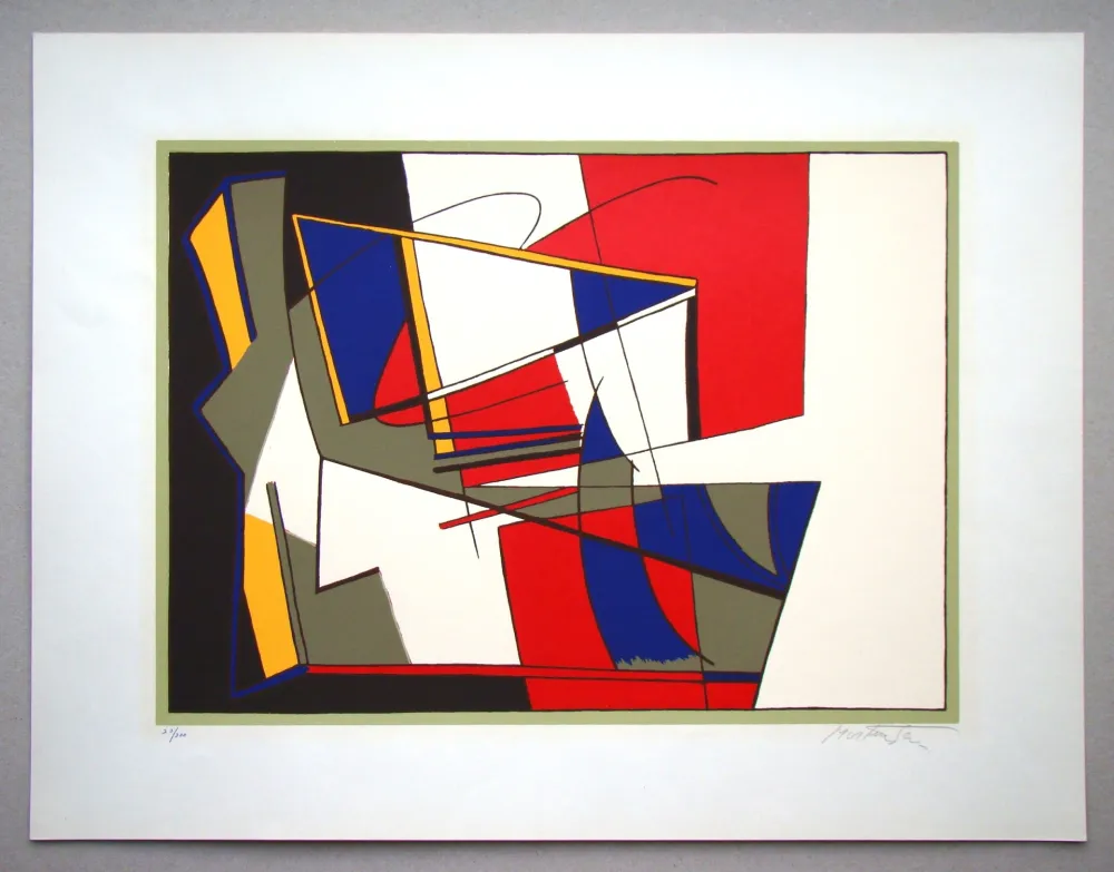 Serigrafía Mortensen - Composition abstrait