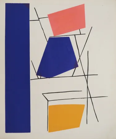 Litografía Mortensen - Empilement abstrait