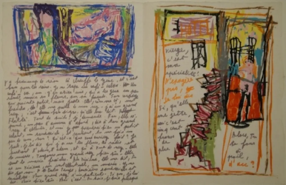 Grabado En Madera Moser - L'Heure du Goémon.