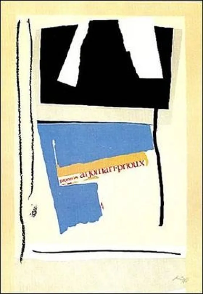 Litografía Motherwell - America La France Variation V