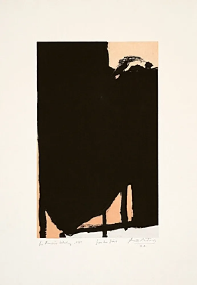 Aguafuerte Y Aguatinta Motherwell - Elegy Fragment II