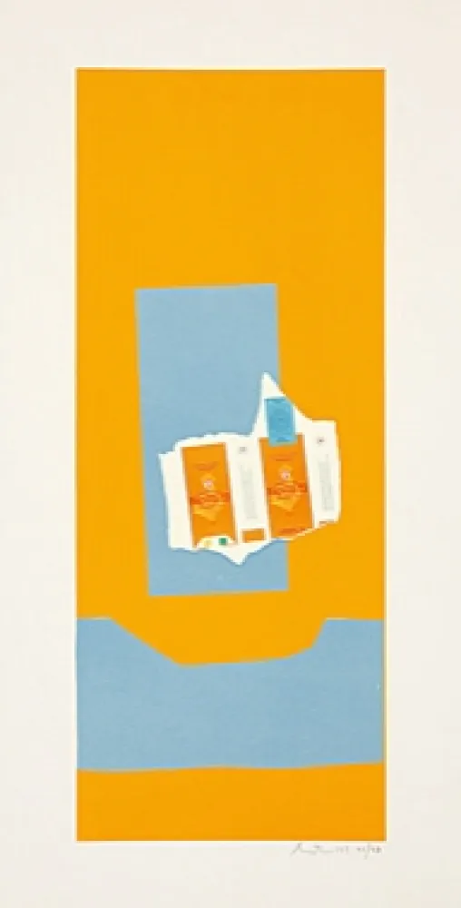 Litografía Motherwell - Harvest, with Blue Shadow