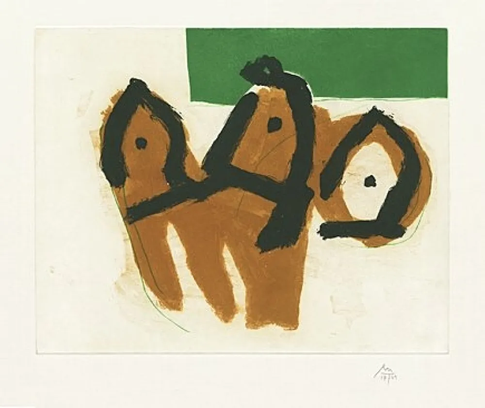 Aguafuerte Y Aguatinta Motherwell - Sirens II