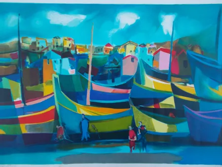 Litografía Mouly - Caméra de Lobos (Madére)