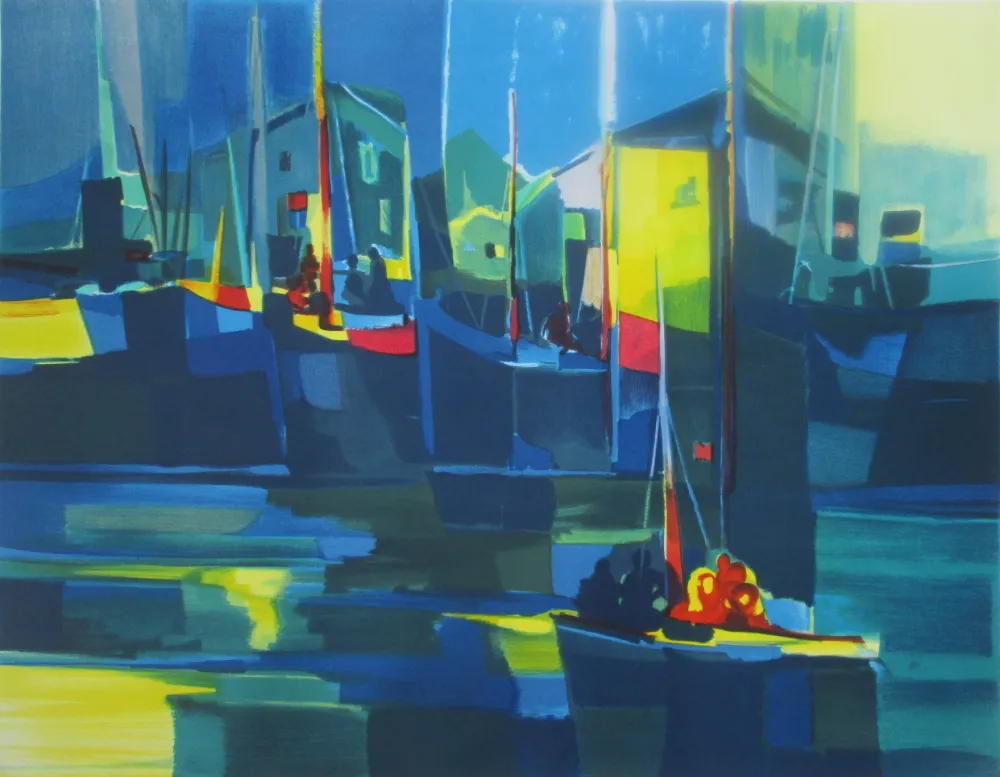 Litografía Mouly - Composition