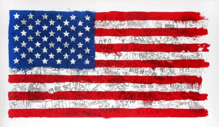 Múltiple Mr Brainwash - American flag