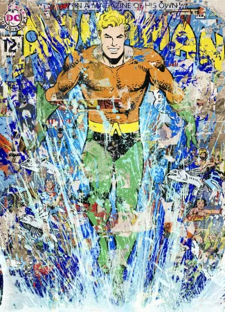 Serigrafía Mr Brainwash - Aquaman