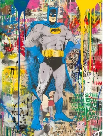 Serigrafía Mr Brainwash - Batman, 2019  