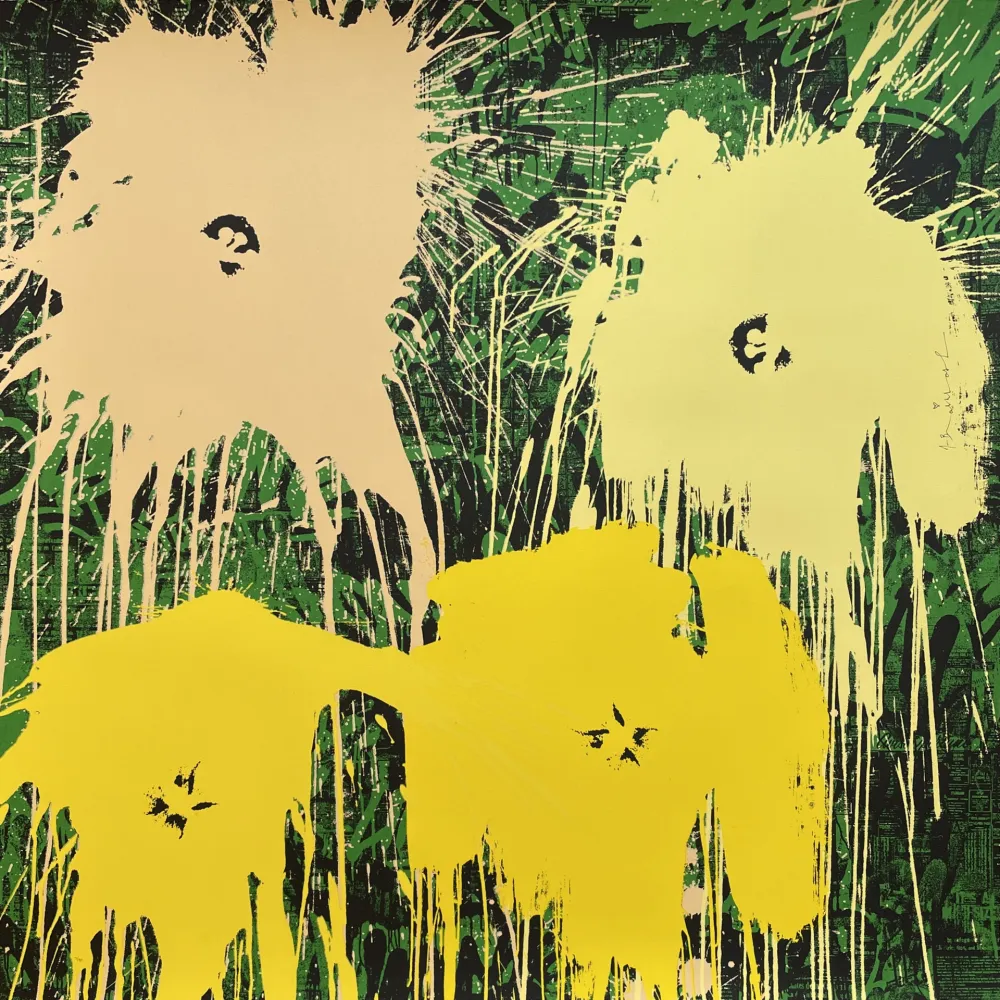 Serigrafía Mr. Brainwash - Flowarh$ - II (B)