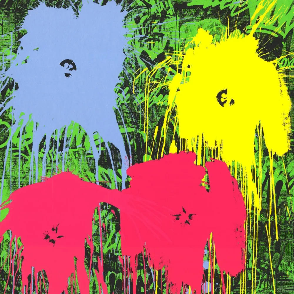 Serigrafía Mr Brainwash - Flowarh$ - II (D)