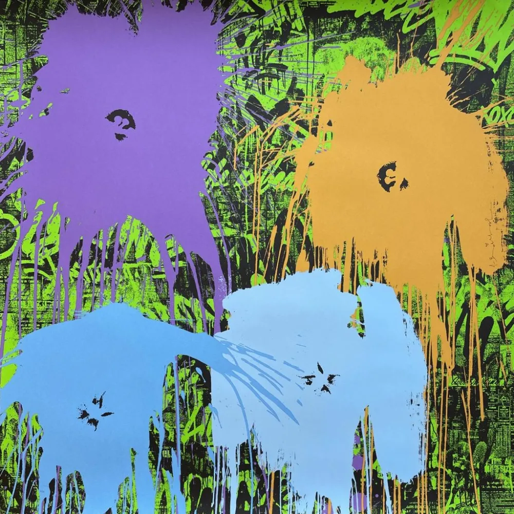 Serigrafía Mr. Brainwash - Flowarh$ - II(A)