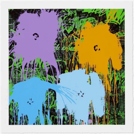 Serigrafía Mr. Brainwash - Flowarh$ (IIA)