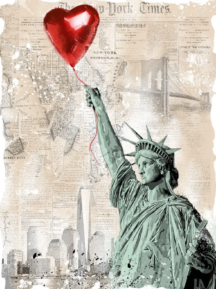 Serigrafía Mr Brainwash - Heart & Soul