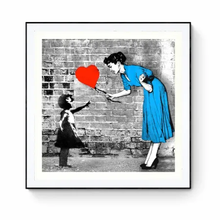 Litografía Mr Brainwash - Love-catcher (Bleu)